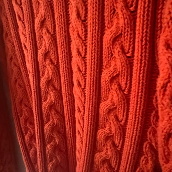 Ralph Lauren Vibrant Orange Knit Sweater - Picture 11 of 11